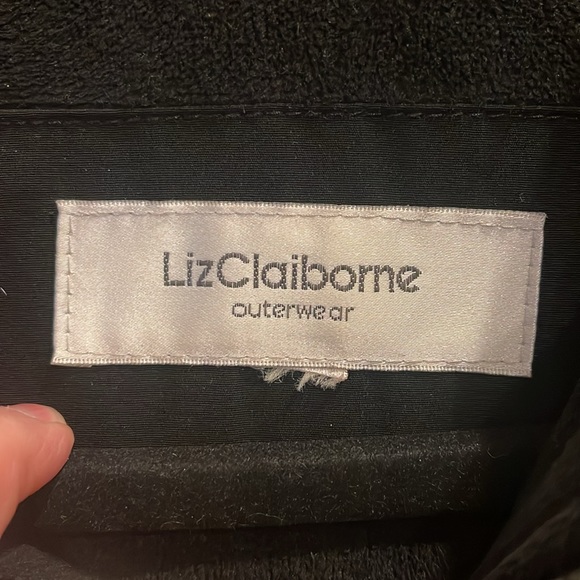 Liz Claiborne women’s black winter hooded coat. Size S/M. - Picture 2 of 10